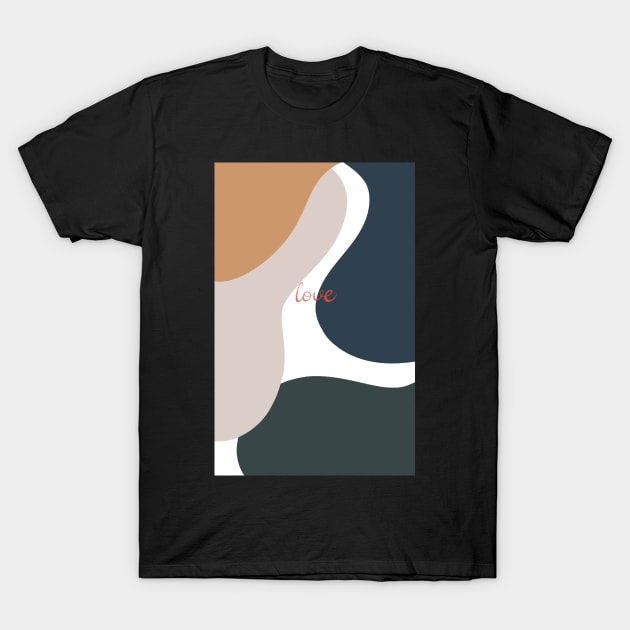 Love abstract designs T-Shirt by Holailustra